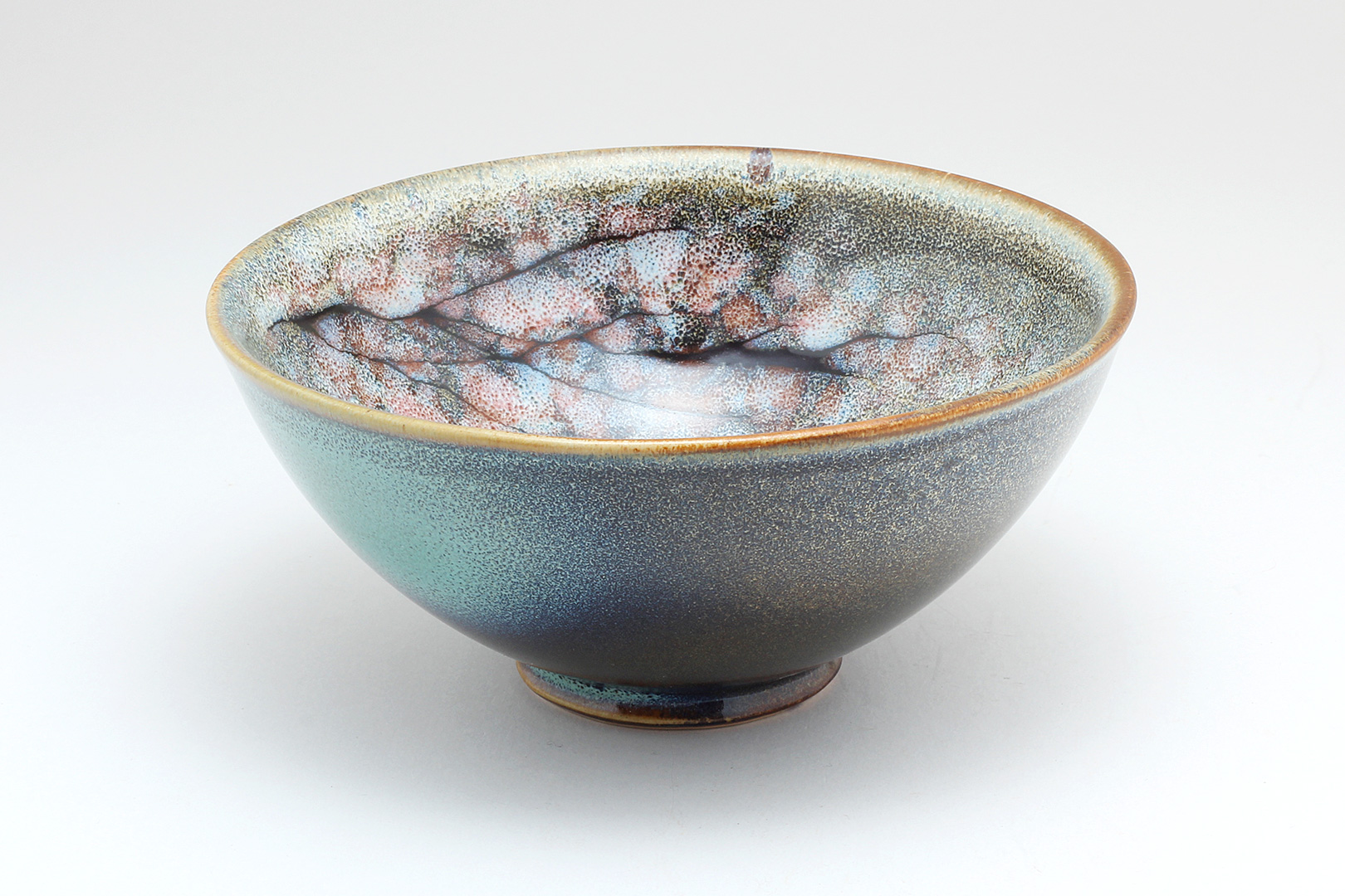 茶碗（桜｜小｜グリーン）【陶器製】 | 布引焼窯元